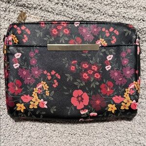 Floral Black Women's Clutch